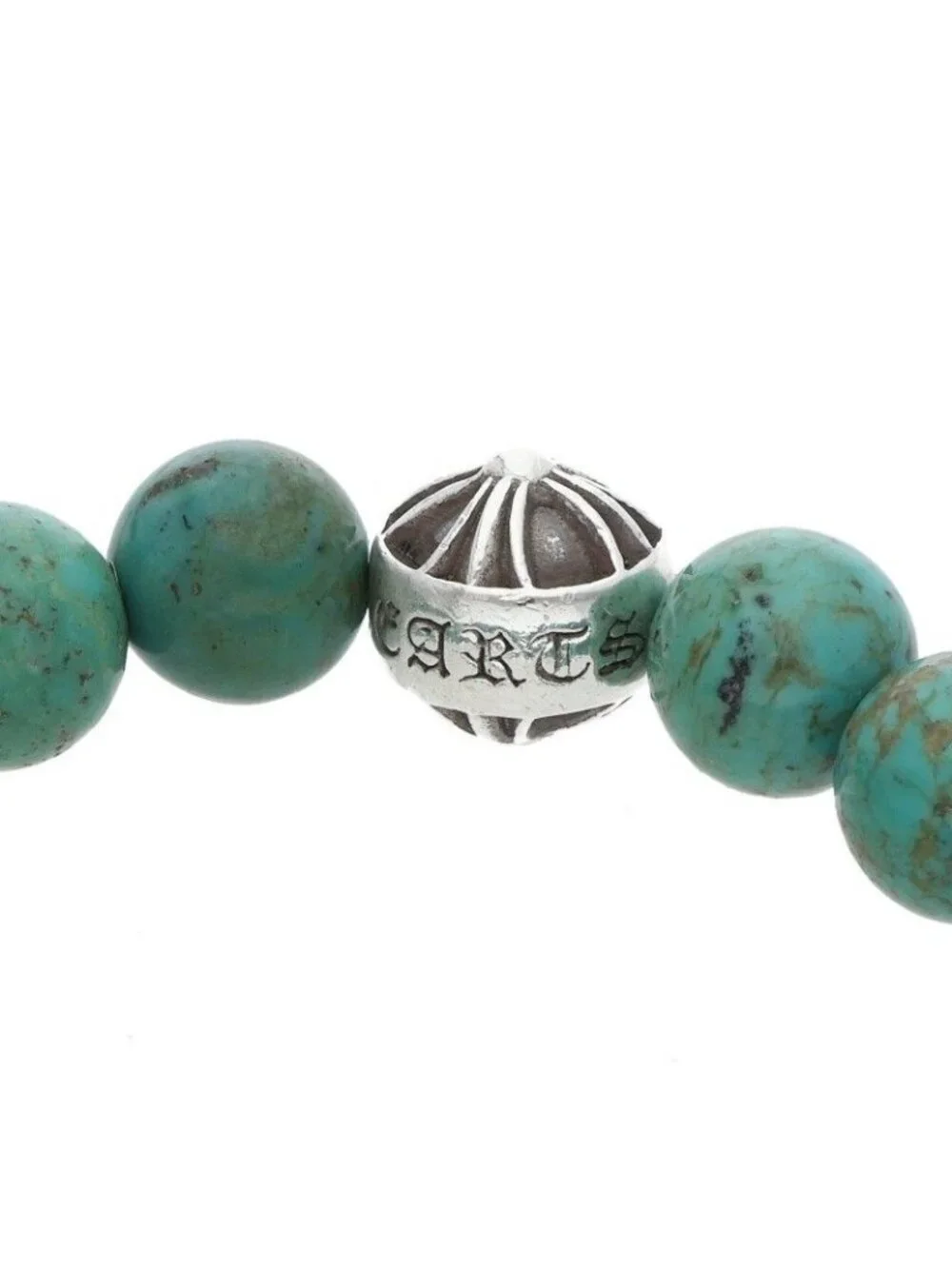 Chrome Hearts 10 Bead Bracelet Turquoise